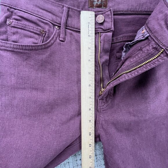 MOTHER The Insider Crop Step Fray Mauve Wine Jeans - Picture 10 of 12